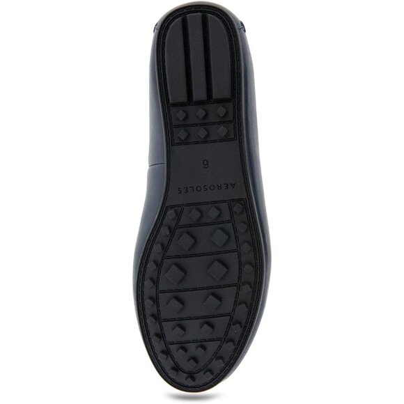 Aerosoles Womens Blue Navy Pu losed Rounded Toe Over Drive Flats Loafer - Picture 4 of 6